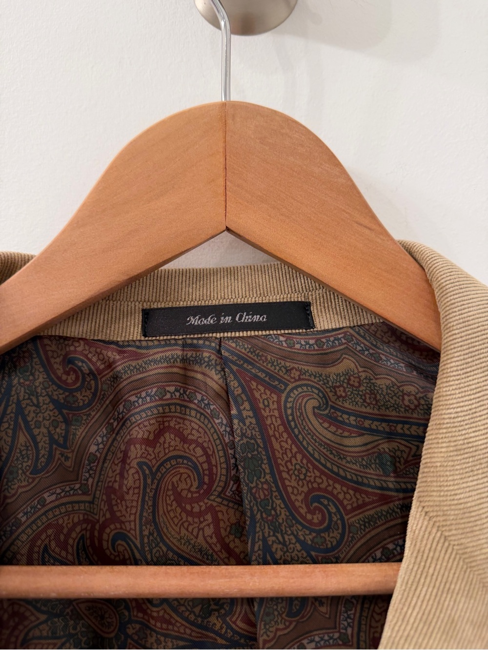 Vintage Ralph Lauren Men’s Tan Corduroy Blazer Suit Jacket Sports Coat, Size 48R - Picture 6 of 11